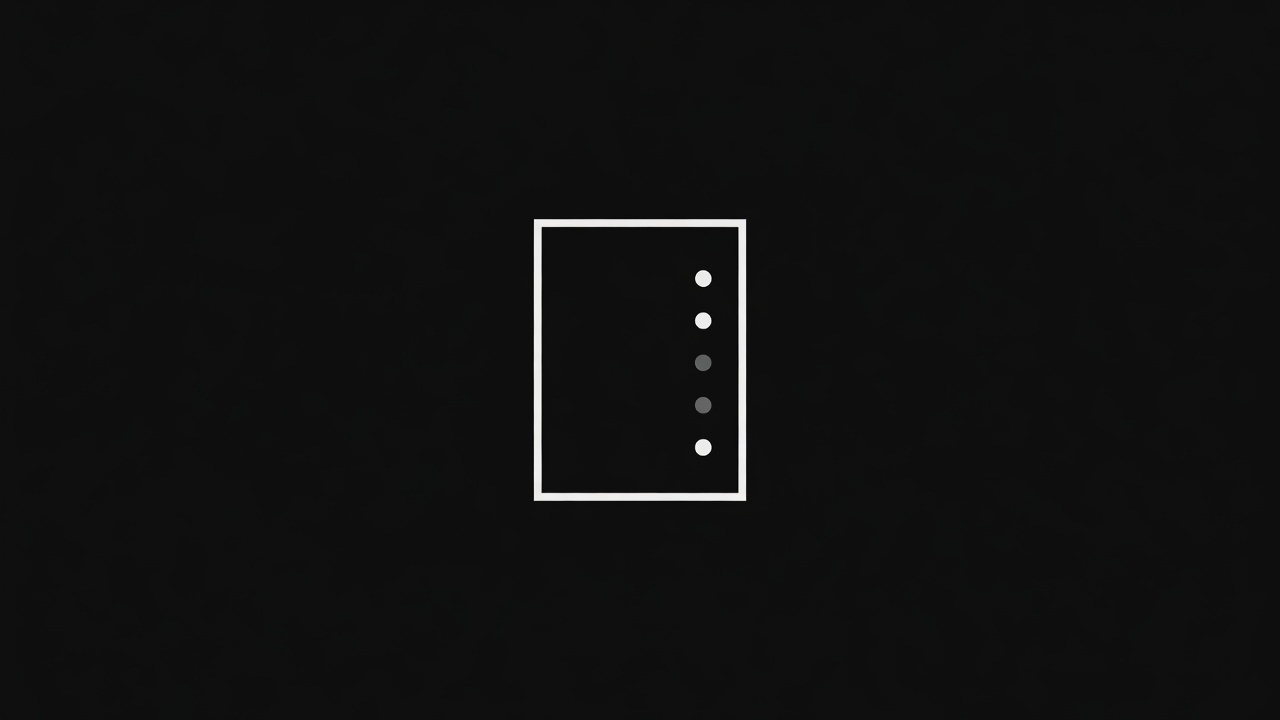 Rectangle with five connected dots — receipt as geometry